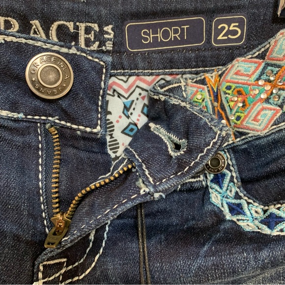 *NWT* Grace in LA Denim Shorts - Picture 4 of 10